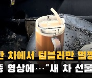 "불탄 차에서 텀블러만 멀쩡" 인증…"새 차 선물"(영상)