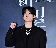 [ST포토] 최찬호, '파이팅'