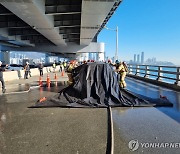 부산 광안대교 전기차 화재 대응 훈련