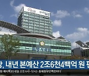 [여기는 포항] 포항, 내년 본예산 2조6천4백억 원 편성 외