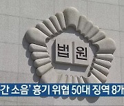 ‘층간 소음’ 흉기 위협 50대 징역 8개월