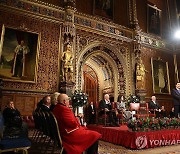 영국 의회에서 연설하는 윤석열 대통령