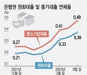 은행 중소법인·자영업자 대출 연체율에 '이상신호'