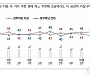 내년 총선 인식, '정부여당 견제' 44% vs '지원' 44% 동률[NBS]