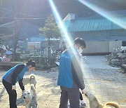 마사회 임직원 봉사단, 유기동물 보호소 찾아 봉사활동