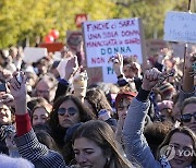 Italy Violence Women Demos