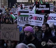 Britain Israel Palestinians Protest