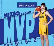 KB스타즈 박지수, 통산 14번째 라운드 MVP...이해란은 MIP