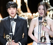 [청룡영화상] "김혜수→송중기에 영광 돌려"…홍사빈-고민시, 충무로 접수한 '특급 신예'