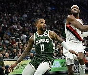 Trail Blazers Bucks Basketball