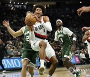 Trail Blazers Bucks Basketball