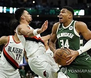 Trail Blazers Bucks Basketball