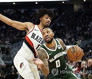 Trail Blazers Bucks Basketball