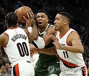 Trail Blazers Bucks Basketball