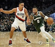 Trail Blazers Bucks Basketball