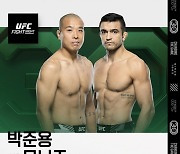 ‘아이언 터틀’ 박준용, 韓 첫 UFC 5연승 도전장