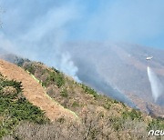 경주 군 사격장 산불