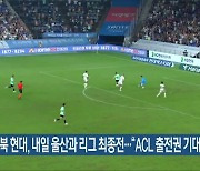 전북 현대, 내일 울산과 리그 최종전…“ACL 출전권 기대”