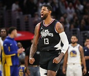 '폴 조지 결승 3점포' NBA 클리퍼스, 골든스테이트에 113-112 신승