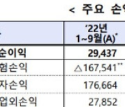 보험 3분기 누적 순익 11.4조…생보 49%↑·손보 46%↑