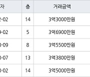 수원 매탄동 매탄임광 74㎡ 3억3000만원에 거래