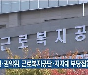 감사원·권익위, 근로복지공단·지자체 부당집행 적발