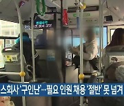 부산 버스회사 ‘구인난’…필요 인원 채용 ‘절반’ 못 넘겨
