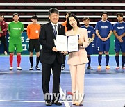 [MD포토] 스페셜올림픽코리아 홍보대사 이정현 '밝은 미소로'