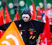 BELGIUM PROTEST TRADE UNIONS