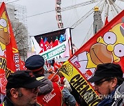 BELGIUM PROTEST TRADE UNIONS