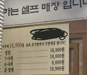 “군인은 3000원 더 내라” 무한 리필 식당 논란…별점 테러도