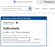 美 딕셔너리닷컴 선정 올해의 단어 '환각'…"AI 영향 드러내"