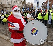 ROMANIA POLICE TRADE UNIONS PROTEST