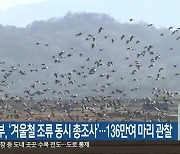 환경부, ‘겨울철 조류 동시 총조사’…136만여 마리 관찰