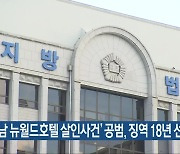 ‘강남 뉴월드호텔 살인사건’ 공범, 징역 18년 선고