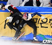 쇼트트랙 장성우, '1500m 준준결승에서 펜스에 충돌' [사진]