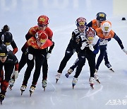 여자 3000m 계주 결승전 ‘밀어!’ [포토]