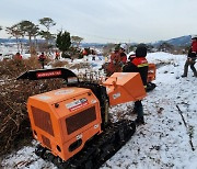 산림청, 소각산불 차단 위한 영농부산물 파쇄활동