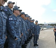 병무청장, 해군 1함대 장병들에 '병역이행 응원 글' 전달