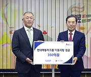 정의선 통 큰 기부…현대차그룹, 이웃사랑 성금 350억원 전달