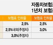 72만원씩 내던 車보험료, 내년 2.2만원 줄어든다…DB손보 2.5% 인하