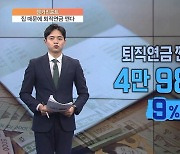 [앵커리포트] 퇴직연금 중도 인출 10명 중 8명…‘주택 구입·전세 때문’