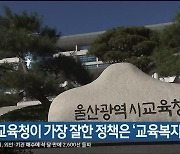 울산교육청이 가장 잘한 정책은 ‘교육복지 확대’