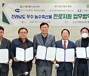 남도장터-농수축산협회-전남지방우정청, 전남 우수 농수축산물 판로 확대 '맞손'