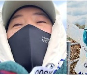 김혜수, 제주 바람에 꽁꽁 싸맸어요 '귀여워'