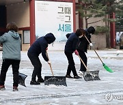 제설로 맞이하는 아침