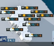 [날씨] 충북 전 지역 한파 특보…낮 최고 기온도 영하 머물러