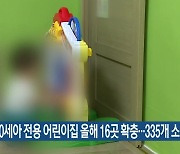 경기도, 0세아 전용 어린이집 올해 16곳 확충…335개 소로 늘어