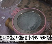 한파·폭설로 시설물 붕괴·계량기 동파 속출