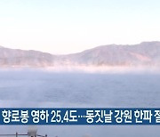 향로봉 -25.4도…동짓날 강원 한파 절정